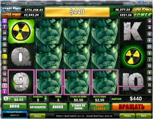 слот Incredible Hulk, онлайн казино, крупные выигрыши