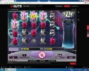 guts casino, space wars, онлайн казино, крупные выигрыши, игровой автомат