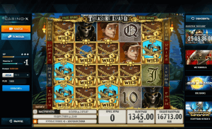 онлайн казино, casino-x, выигрыш в казино, игровые автоматы, Treasure island